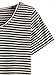 Verdusa Women's Short Sleeve Striped Casual T-shirt Crop Top with Buttons