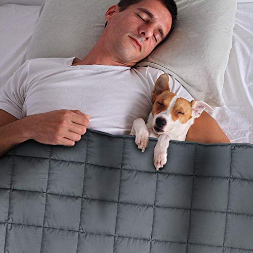 image for JOLLYVOGUE Weighted Blanket(12 lbs, 48''x72'', Twin Size),Bed Couch He