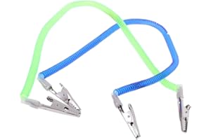 TOBBOMEY 2Pcs Scarf Clip Bib Holder Clip with Spring Double-Headed Clamp for Adults and for Dining and Face