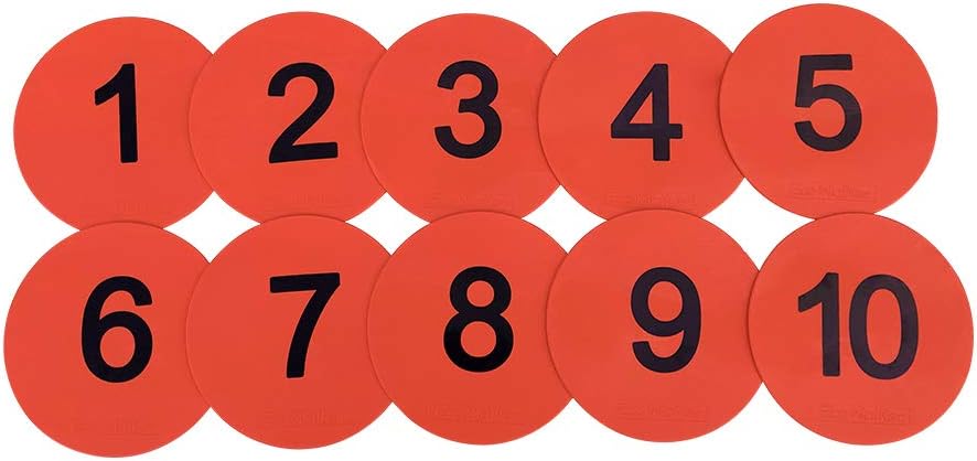 8inch Numbered Floor Spot Markers