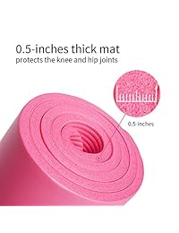 Joanna 'S Home - Alfombrilla de ejercicio extra ancha de 3.9 x 5.9 ft, extra grande, para gimnasio en casa, interior, no tóxica, para entrenamiento, yoga, baile, familia, ejercicio, para casa, gruesa, 0.5 in, cómoda