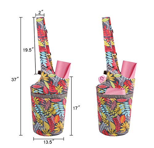Mookis Yoga Mat Bag | Adjustable Shoulder Strap | Fixed Buckle | Large Size Pocket and Zipper Pocket | Multipurpose and Beautiful Bag (Maple Leaf) - Thumbnail 2