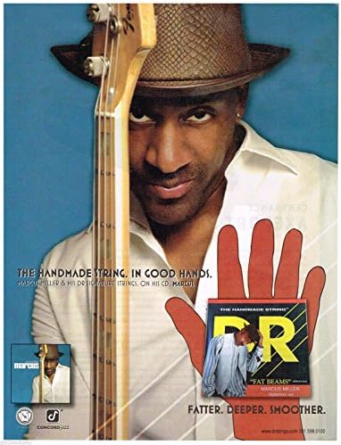 DR Strings - Marcus Miller - 2009 Print Advertisement Loose Leaf – January 1, 2009
