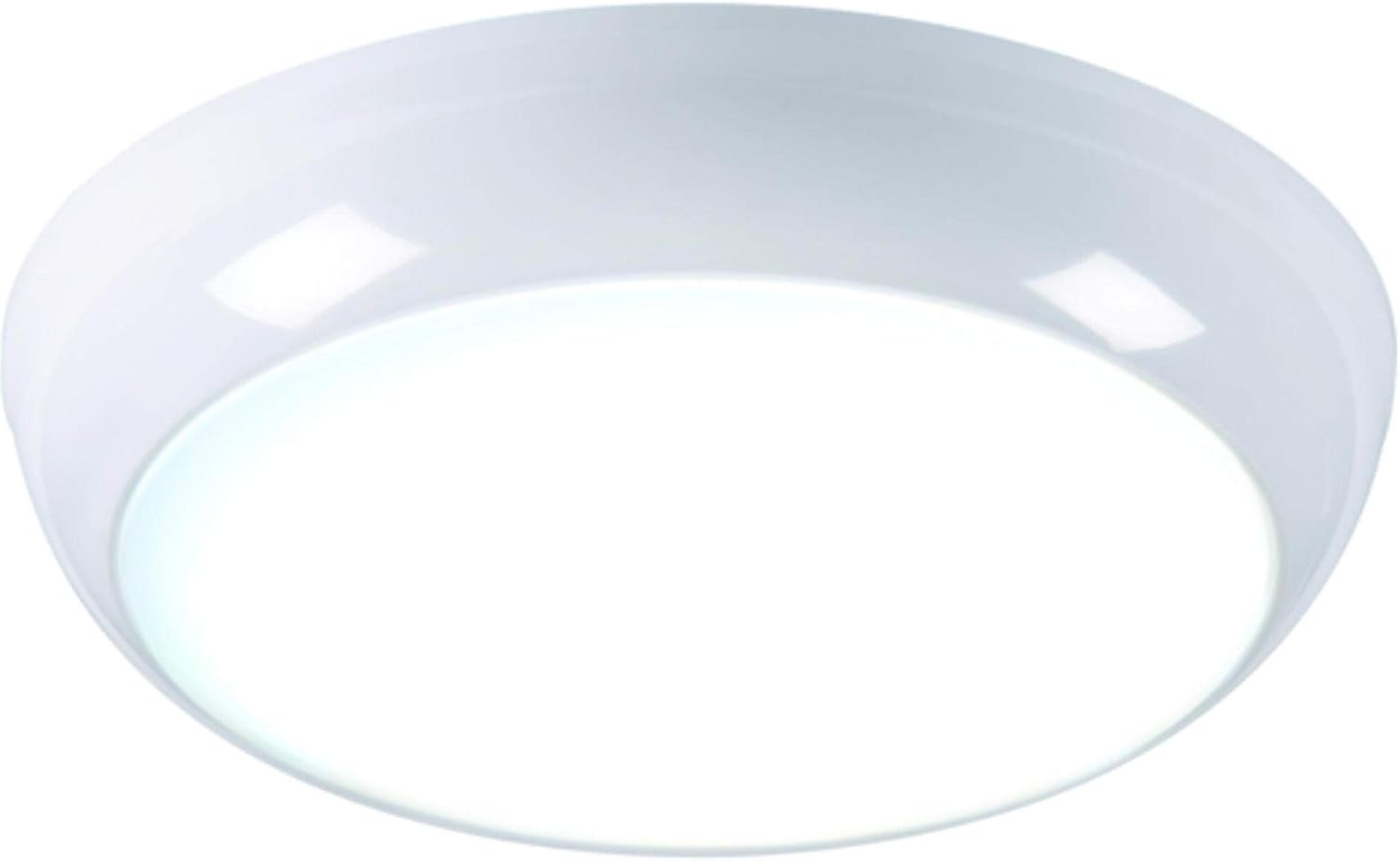 230V IP44 14W LED Emergency Bulkhead Fitting with Sensor 6000K, White