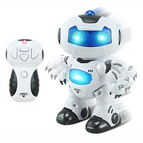 Leegor Boutique Music & Light Remote Control Robot Toy Intelligent Walking Space Robot Toys Birthday Present Developmental Toy