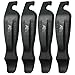50 Strong Bike Tire Lever - Set of 4 Easy Grip Bicycle Levers - Best Tire Changing Tool - Made in USA and Designed to Snap Together for Storage (Black)