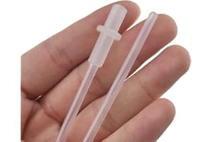 Acoeitl Disposable Artificial Insemination Rods Tube Breeding Pipe Flexible Catheter Soft Smooth Flexible Insert Easy Glide Not Blocked Not Hurt for Dog Goat Sheep White 10.8 Inches Length 10PCS