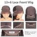 Ysdidwigs 13x6 Lace Front Wig Loose Wave Deep Part Human Hair Wigs with Baby Hair Lace Front Wigs for Black Women 130% Density Natural Color 16 inch