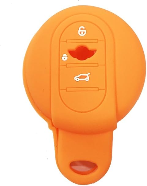 Amazon Dian Bin 垂直バージョン3ボタンオレンジシリカゲル シリコンスマートキーカバーfor Cooper S Clubman Countryman Mini Bmw Available カーアクセサリ 車 バイク