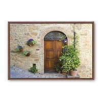 Framed Canvas Wall Art Rural Landscape Photography Canvas Prints Home Artwork Decoration for Living Room,Bedroom - 16x24 inches