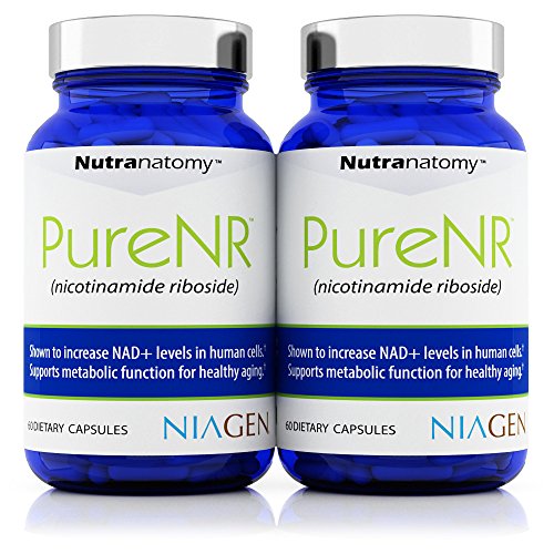 Nicotinamide Riboside Supplement with ChromaDex Niagen 125 mg per Capsule, 60 Capsules per Bottle (2-Pack) Nicotinamide Riboside Supplement with ChromaDex Niagen 125 mg per Capsule, 60 Capsules per Bottle (2-Pack)
