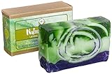 AIRA Handmade Organic Soap – Herbal Bar Body Soap Infused with Lavender, Lime & Lemongrass Extract - Certified Organic Ingredients & Therapeutic Essential Oils –No-Chemical Handmade Soap (4 Ounces)