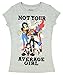 DC Super Hero Girls Not Your Average Girl Heather Gray Tee Shirt (Girl Sizes 4-16) (Small 6/6X)