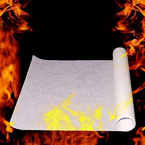 MiaoDuo 10PCS Magic Stage Props Fire Flame to Rose Paper 20X25cm White Color Red Color (White)