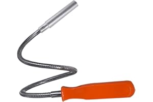 Flexible Magnetic Grabber Pickup Tool - 23-1/2" 8LB Bend-It Magnet Snake Pick-Up Sweeper Bendable Retriever Stick | Gifts for