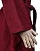 Arus Men's Hooded Classic Bathrobe Turkish Cotton Robe with Full Length Options, Burgundy XX-Large