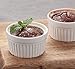 SZUAH 6 oz Ramekins Oven Safe Set of 8, Porcelain Ramekin Set for Baking Souffle Ramekins 6 oz Oven Safe Creme Brulee Ramekin 3.5 Inch, Dishwasher Safe, White