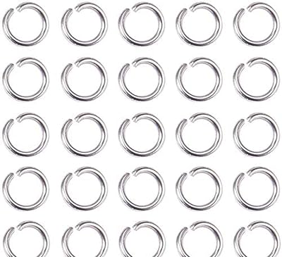 Angel Malone Super Strong Steel Jump Rings 6mm x 1mm Open 100pcs UK Seller