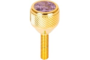 KGUBRASS saxophone Neck Screws 135 Heavy by KGUMusic for alto, tenor, soprano, baritone sax for YMH, Keilwerth, Antigua, Buffet, Selmer TS44 (24K Gold, Charoite)