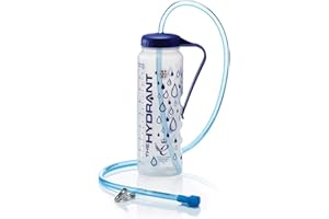 NRS HEALTHCARE Hydrate For Health The Hydrant 1 L Drinking Bottle with Tube, Latex free (Eligible for VAT Relief in The UK)