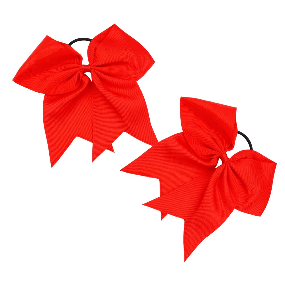 Cheerleader Bow Headwear, Red Bow Hair, Red Hair Bow, Cheer Hair Bow, 2 Pieces