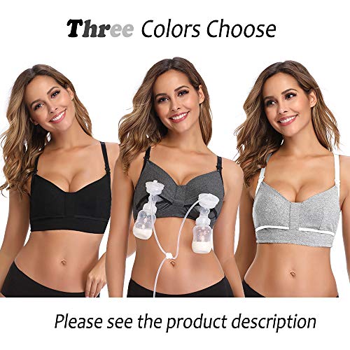 HandsFree Pumping Bra and Nursing Bra, Adjustable Breastfeeding Bra