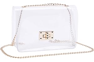 COROMAY Clear Purse for Women, Clear Bag Stadium Approved, Clear Crossbody Bags for Women