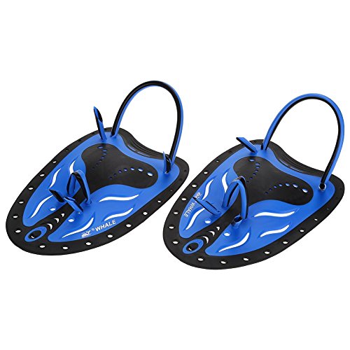 Hand Paddles,Professional Swim Training Paddles Adjustable Diving Training Hand Fin Flippers Flat Paddles Swimming Training Aid for Men Women Children(#4)