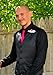 K. Alexander Mens Necktie Solid Fuchsia Pink Satin Neck TIE