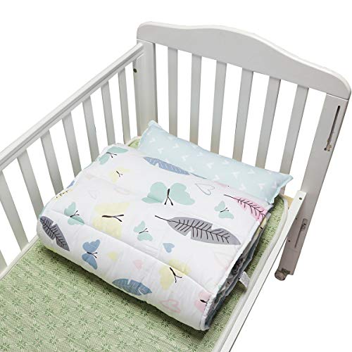 NEDVI Toddler Nap All-in-One Modern Kids Nap Mat with Removable Pillow for Toddler Boys and Girls - Soft,Easy Clean Toddler Nap Pad for Preschool, Daycare, Kindergarten (Butterfly)