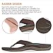Sessom&Co Women's Orthotic Sandals with Arch Support for Plantar Fasciitis Stylish Beach Flip Flops Outdoor Toe Post Sandal
