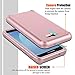 AMENQ Samsung Galaxy J7 Prime Case, Galaxy J7 V Case, J7 Perx / J7 Sky Pro/Galaxy Halo 3 in 1 Heavy Duty Absorb Impact Silicone Rubber Smooth PC Protection Cover for Galaxy J7 2017 (Rose Gold