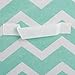 DII Fabric Storage Bins for Nursery, Offices, & Home Organization, Containers are Made to Fit Standard Cube Organizers (11x11x5.5) Chevron Aqua - Set of 2