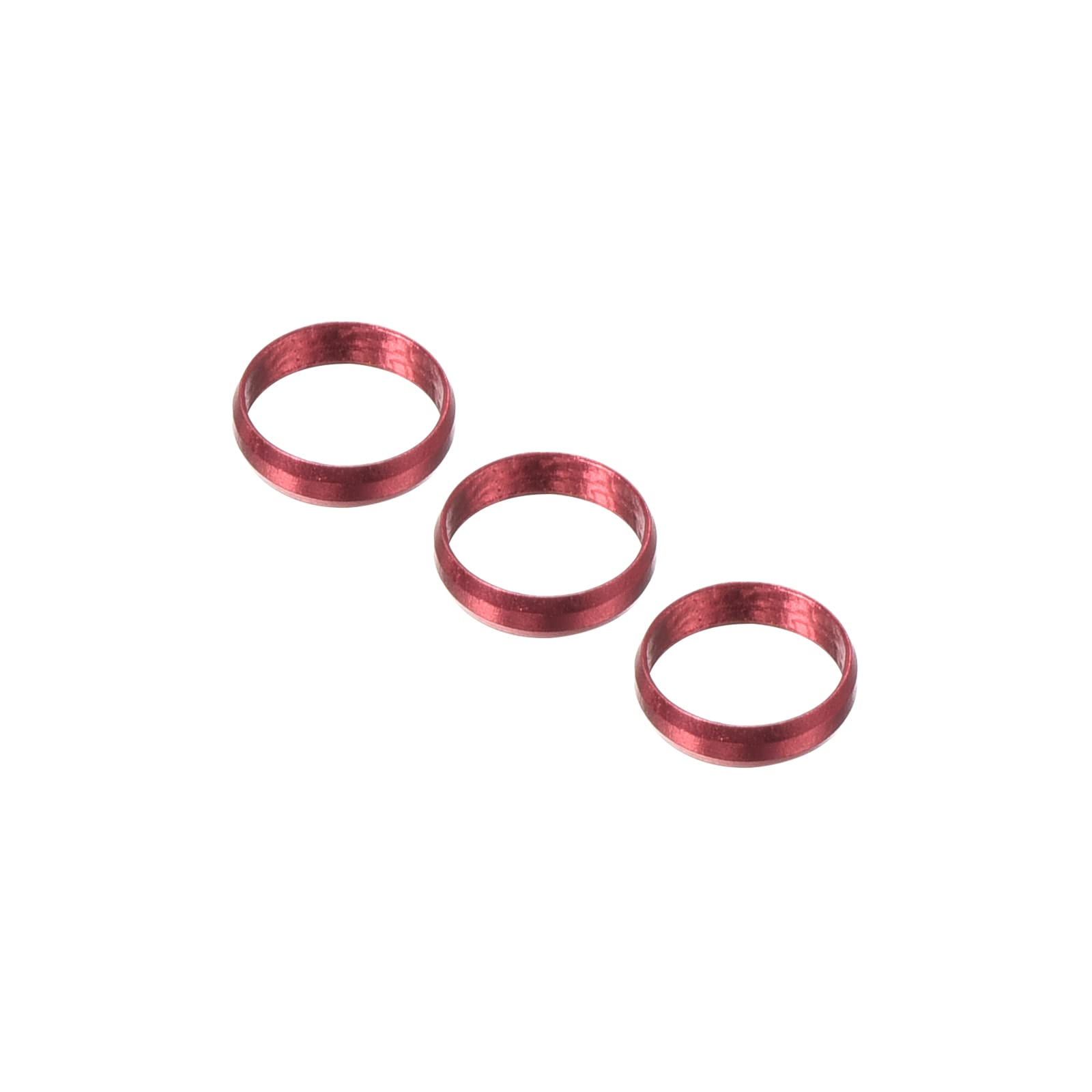 PATIKIL Dart Shaft Rings, Aluminum Dart O-Ring Accessories for Plastic & Nylon Shafts - 3 Pack (Red)