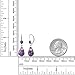 Gem Stone King 925 Sterling Silver Briolette Amethyst Drop Earrings For Women (10.00 Cttw, Gemstone Birthstone, 8X12MM)