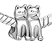 CharmSStory Cute Animal Twin Cat Lover Silver Plated Charms Beadss For Bracelets