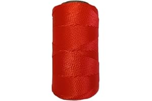 LSGZJZY High Strength Nylon String line #18, 500 Ft,Nylon Twine for Construction, Archaeology,Garden,Tomato,Climbing Plant,Tie Floristry,Fishing,Wrapping,Camping and Outdoor Survival （Red）