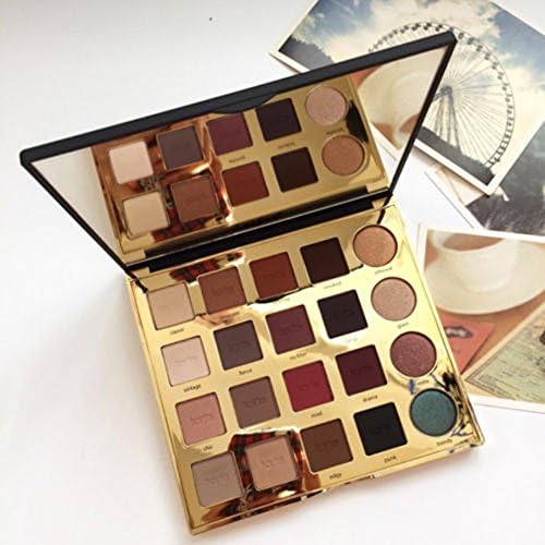 Aoile Women Fashion Natural 20 Colors Smoky Nude Makeup Cosmetics Shimmer Eyeshadow Palette Beauty Tools