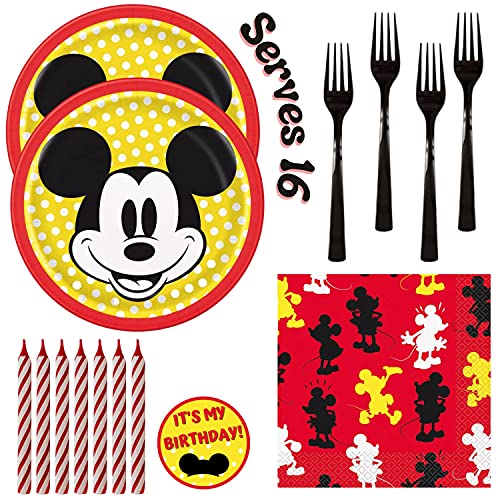 Mickey Mouse Party Supplies Birthday Decorations For 16 Guests