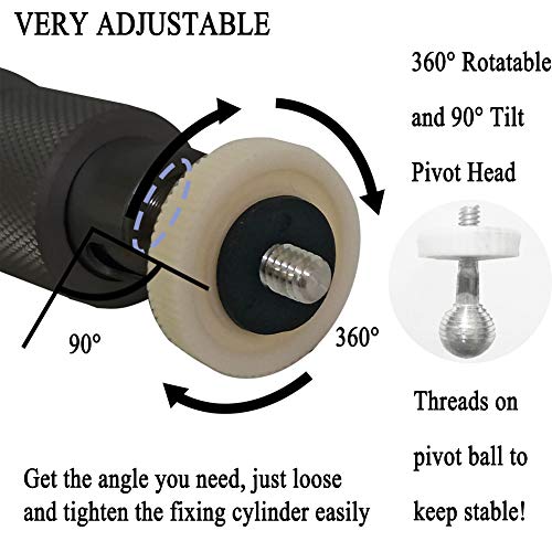 Universal Projector Mount Black Extendable Height 15-25in 360° Adjustable 3-in-1 Projector Ceiling Bracket Projector Wall Mount Projector Stand for Video Projector CCTV DVR Camera - Thumbnail 3
