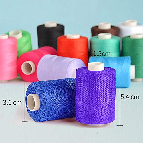 GEEDIAR Sewing Threads for Sewing Machine 30 Colors Spools Polyester