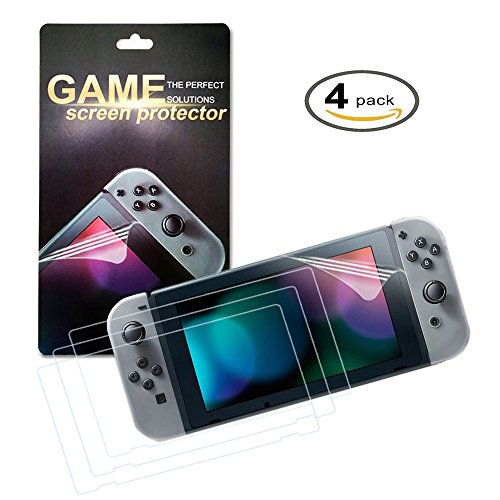 Nintendo Switch Screen Protector by Fyoung, Pack of 4 HD Flim Screen
