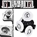 8Pack Toilet Seat Screws Universal Toilet Seats Fixing Kit Toilet Seat Fittings Black Blind Hole Fixings Expanding Rubber Top Nuts Screws Toilet Seats Nuts Hinges Replacement Tightening Kit 4 Pairs
