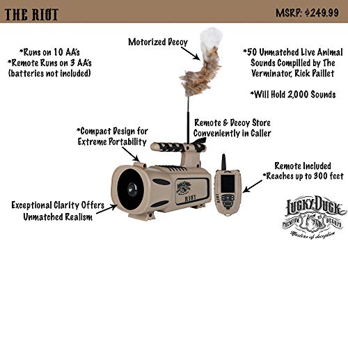 Lucky Duck Riot Electronic Predator Call with Remote Pricepulse