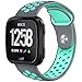 NANW Bands Compatible with Fitbit Versa/Versa 2/Versa Lite Small Large, Soft Silicone Replacement Band for Versa/Versa 2, Air Hole Wristband Strap for Women Men
