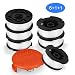 SUERW Line String Trimmer Replacement Spool, [8-Pack] 30ft 0.065" Replacement Autofeed Spool for Black+Decker String Trimmer [6 x Replacement Line +1 x Replacement Cap +1 x Replacement Spool Spring]