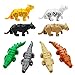 Nexxxi 4 Different Crocodile Toy Models and 4 Different Leopard Toy Models Tigers Figurines For Kids