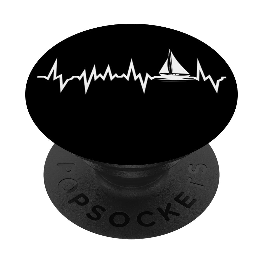 Sailing Heartbeat For Sailors & Skippers PopSockets Swappable PopGrip