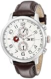 Tommy Hilfiger Men's 1790858 Stainless Steel Watch with Brown Leather Band