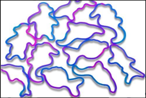 Silly Shaped Rubba Bandz Bracelets Bulk Pack (144 Peices)